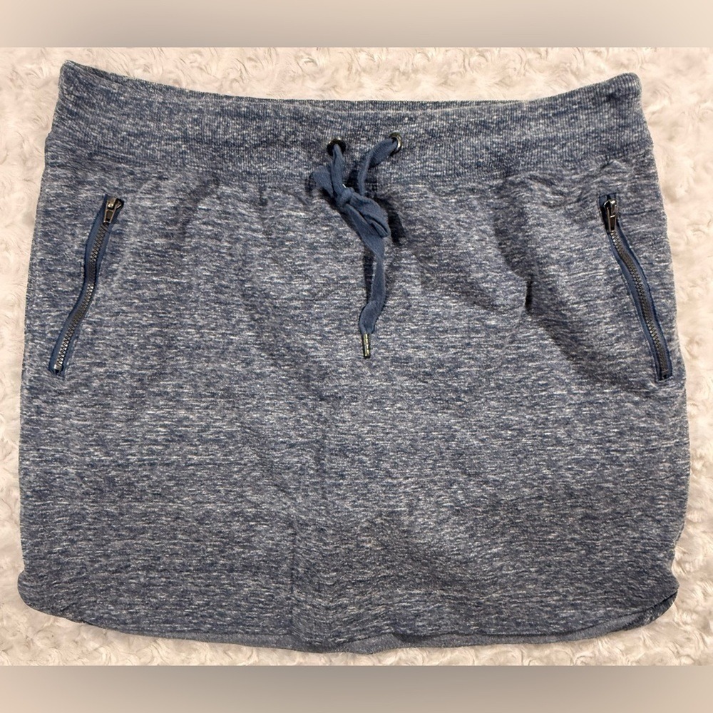 GreenTea Women's Size XL Navy‎ Sporty Mini Drawstring Skort Skirt